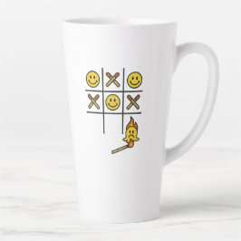 Caneca De Café Latte Tic Tac Toe Mug