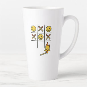 Caneca De Café Latte Tic Tac Toe Mug