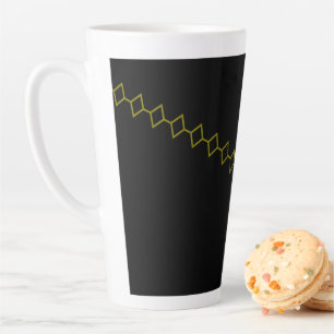 Caneca De Café Latte Tigela de Chili Elegante Fluxo de Ônix