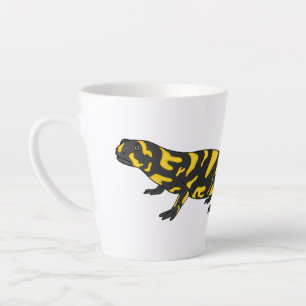 Caneca De Café Latte Tiger salamander cartoon