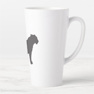 Caneca De Café Latte Tiger Silhouette