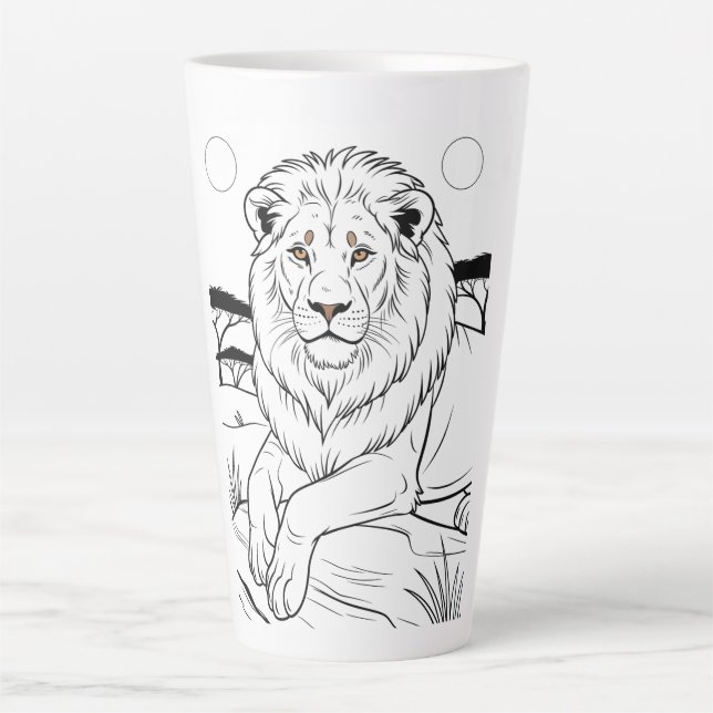 Caneca De Café Latte Tigre (Frente)