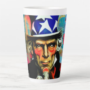 Caneca De Café Latte Tio Americano Sam Latte Mug