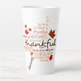 Caneca De Café Latte Tipografia