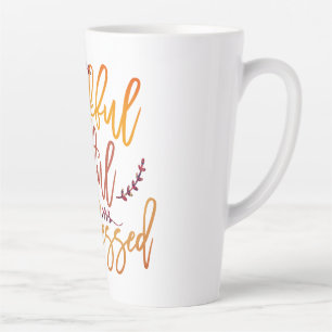 Caneca De Café Latte Tipografia Agradecida Bênção