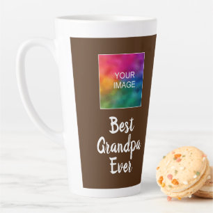 Caneca De Café Latte Tipografia de Modelo personalizada Brown Best Gran