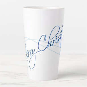 Caneca De Café Latte Tipografia Feliz de Natal