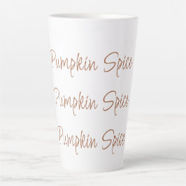 Caneca De Café Latte Tipografia Simples de Na moda de Arroz de Abóbora