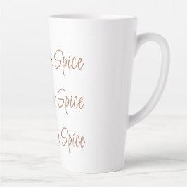 Caneca De Café Latte Tipografia Simples de Na moda de Arroz de Abóbora