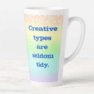 Caneca De Café Latte Tipos criativos raramente são molho picante paste