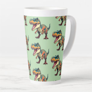 Caneca De Café Latte Tiranossauro Rex