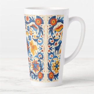 Caneca De Café Latte Tlaquepaque Cowboy-Themed Artisanal Mug
