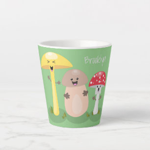 Caneca De Café Latte Toadstool (fungo-guaii)