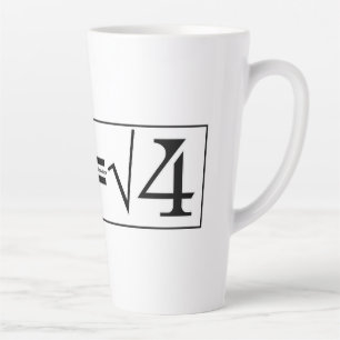 Caneca De Café Latte Todos os gênios da matemática sabem