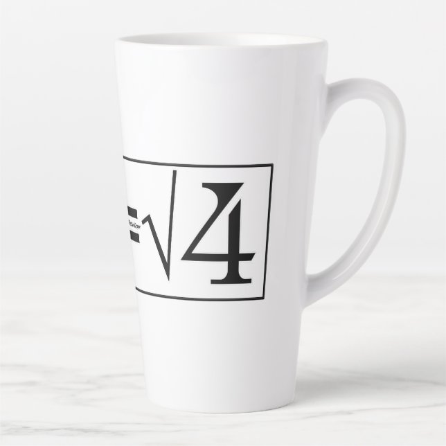Caneca De Café Latte Todos os gênios da matemática sabem (Direita)