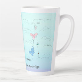 Caneca De Café Latte TOF Lateral com texto personalizado