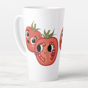 Caneca De Café Latte Tomate em Adoração