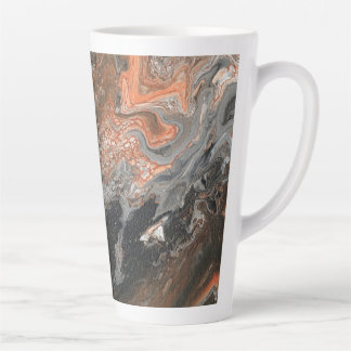 Caneca De Café Latte Tons e Redemoinhos Dinâmicos da Terra