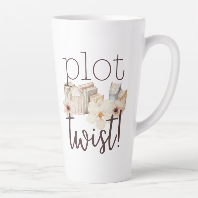 Caneca De Café Latte Torção de Plot! (Direita)