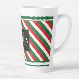 Caneca De Café Latte Torcida de Futebol da Argélia 2026 com Padrões Inc