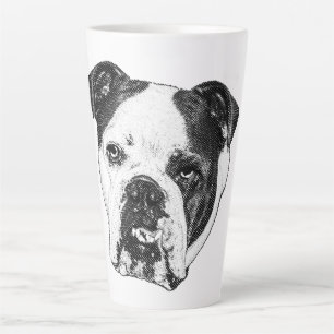 Caneca De Café Latte Torneira de Bulldog de Ponta Brilhante
