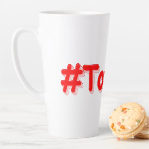 Caneca De Café Latte "#Toronto" Design. Comprar Agora