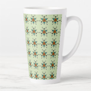 Caneca De Café Latte Totem Tribal Zen"