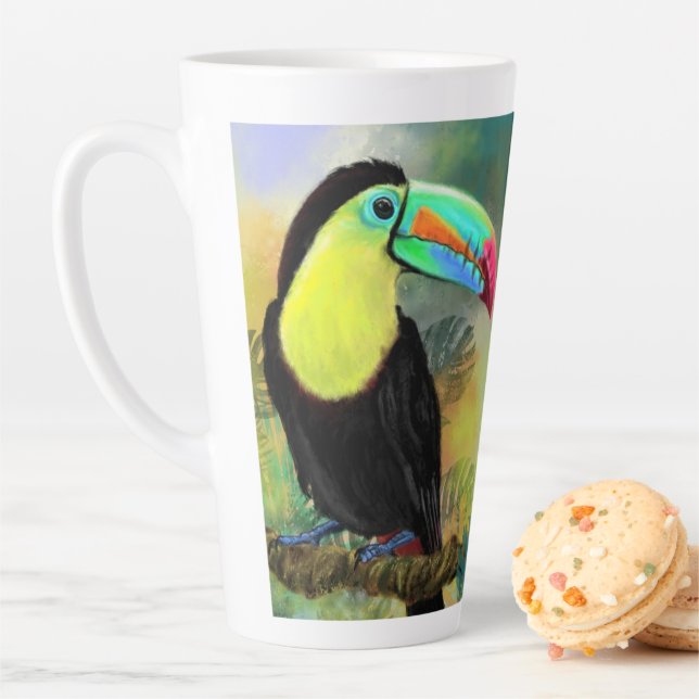 Caneca De Café Latte Toucan Latte Mug (In Situ)