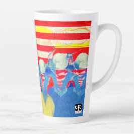 Caneca De Café Latte Trabalhador Americano