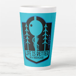 Caneca De Café Latte Treehouse Homes