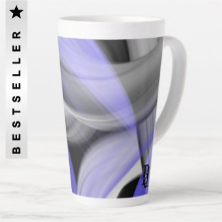 Caneca De Café Latte Trend Home Abstrato Trend Lavanda Violet