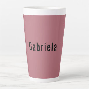 Caneca De Café Latte Trendência Profissional de Cor Dourada com rosa