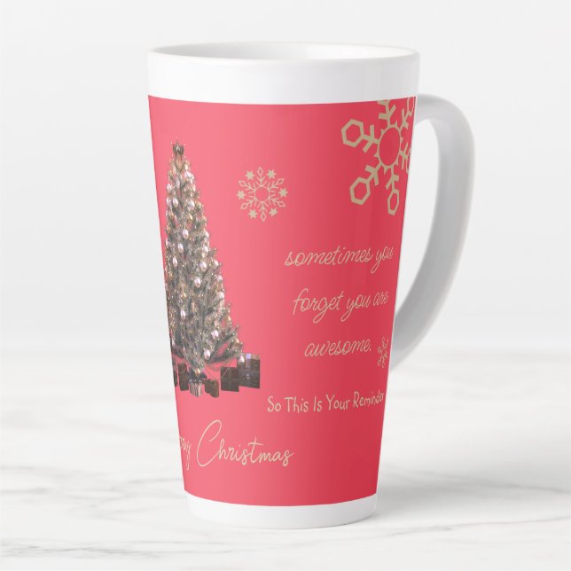 Caneca De Café Latte Trendy Você É Um Feliz Natal (Ângulo direito)
