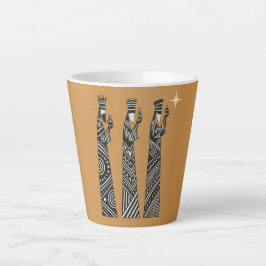 Caneca De Café Latte Três Reis Magos Preto e Branco Natal Natividade