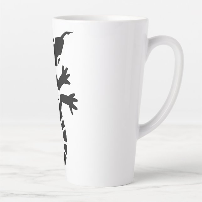 Caneca De Café Latte Tribal Lizard (Direita)