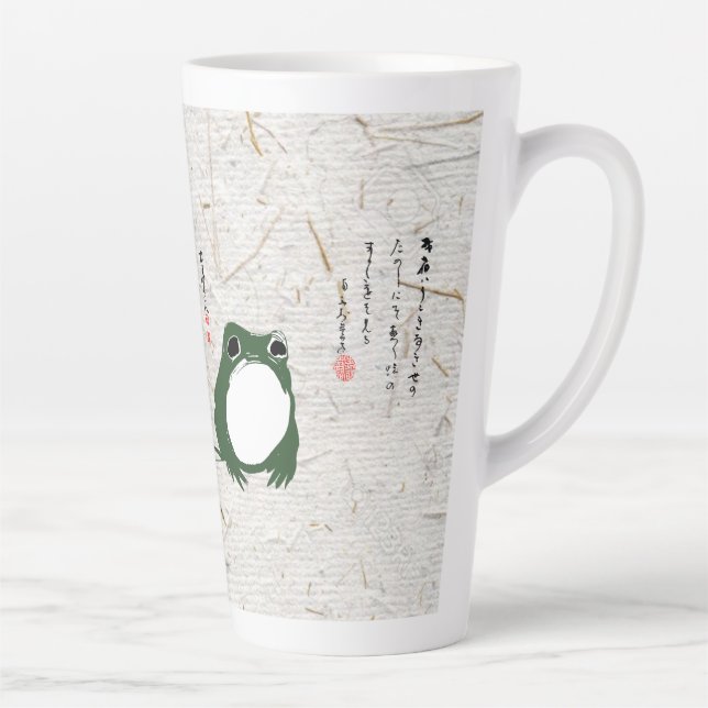 Caneca De Café Latte Triste Sapo Japonês do século XIX (Direita)