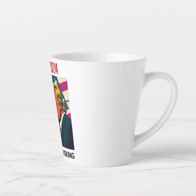 CANECA DE CAFÉ LATTE TRUMP 2024 ESTOU MELHOR PROCURANDO (Direita)