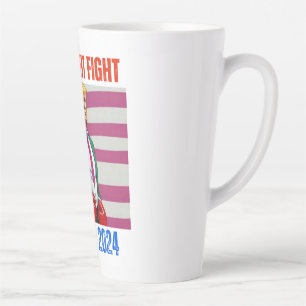 CANECA DE CAFÉ LATTE TRUMP 2024 LUTA CONTRA A LUTA