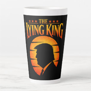 Caneca De Café Latte Trump O Rei Mentiroso Humor Sarcástico