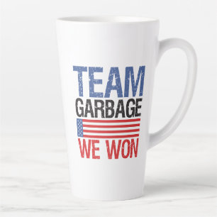 Caneca De Café Latte Trump - Team Garbage Nós Ganhamos