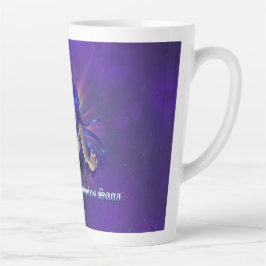 Caneca De Café Latte TSDS: Rainha Irana Delphi Cobrir Arte