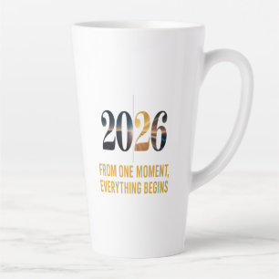 Caneca De Café Latte Tudo começa a partir de um único momento.