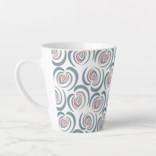 Caneca De Café Latte tulipa azul