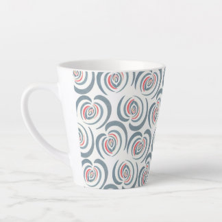 Caneca De Café Latte tulipa azul