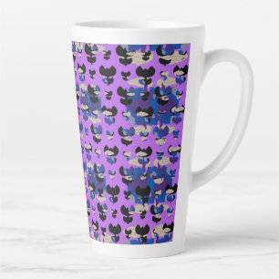 Caneca De Café Latte Tulipa de Chama Celestial Contida