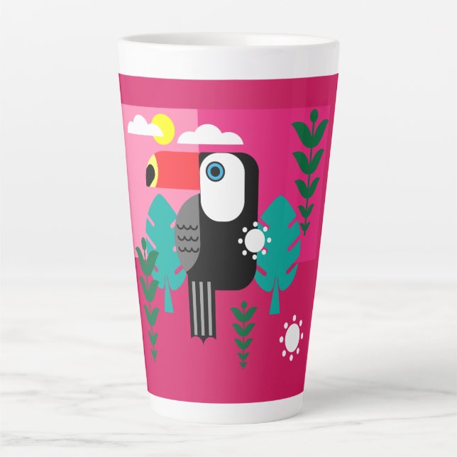 Caneca De Café Latte Turiano Tropical RainForest (Frente)