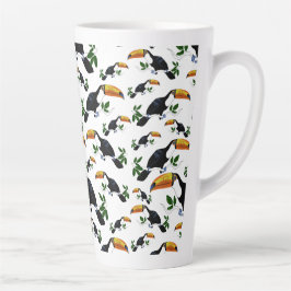 Caneca De Café Latte Turistas Tropicais - Selva Jogadora