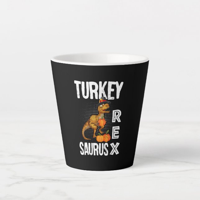 Caneca De Café Latte Turquia Rex Saurus (Frente)