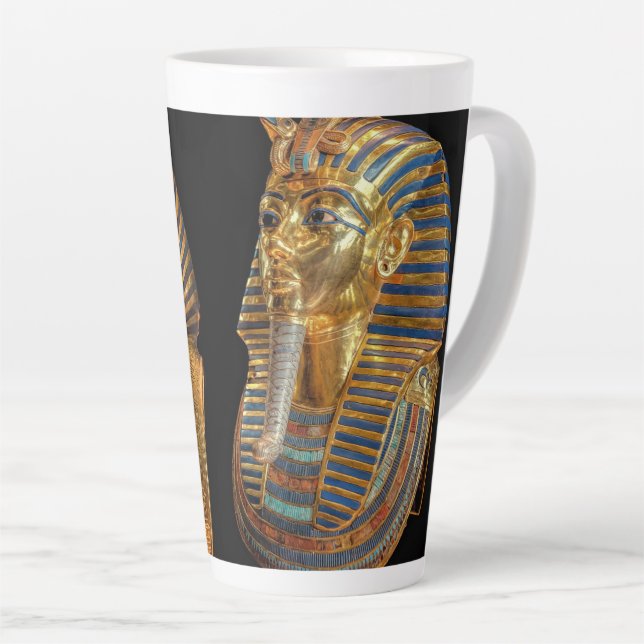 Caneca De Café Latte Tutankhamun (Ângulo direito)