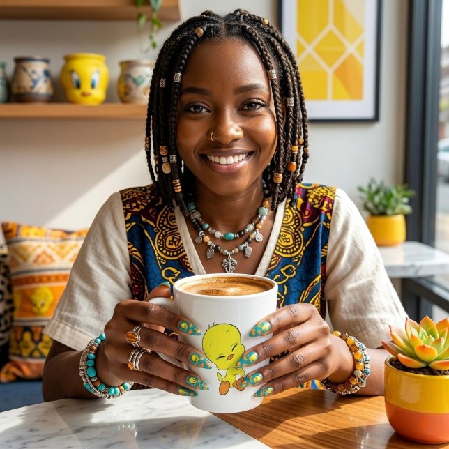 Caneca De Café Latte Tweety (Criador carregado)